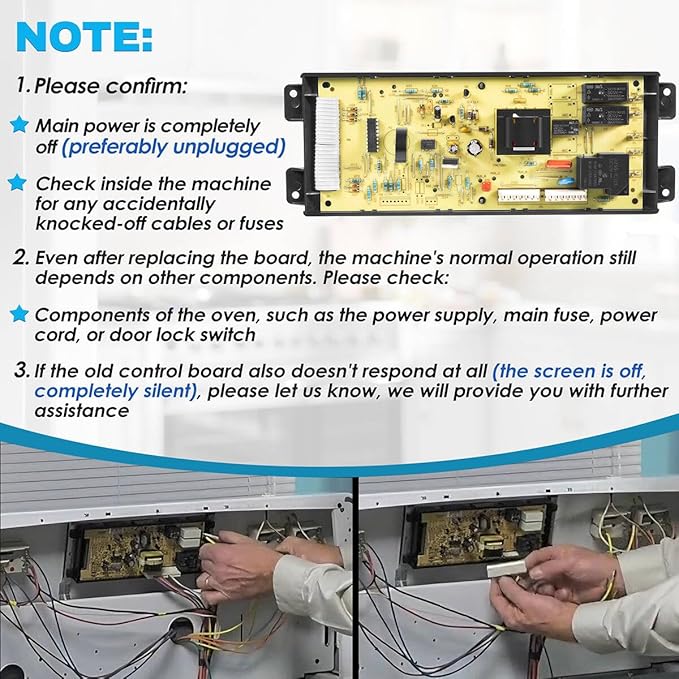 316557118 Range Oven Control Board Compatible with Kenmore Frigidaire Range Clock Timer 120V 60Hz 316418208 316557108 Electronic Clock/Timer Display