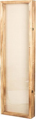 Freezing point Shadow Box Frame 14x47 Flower Shadow Box Pin Display Case Cabinet Picture Frame with Linen Back Memorabilia Awards Medals Badge Bouquet Wedding Memory Box for Keepsakes Long