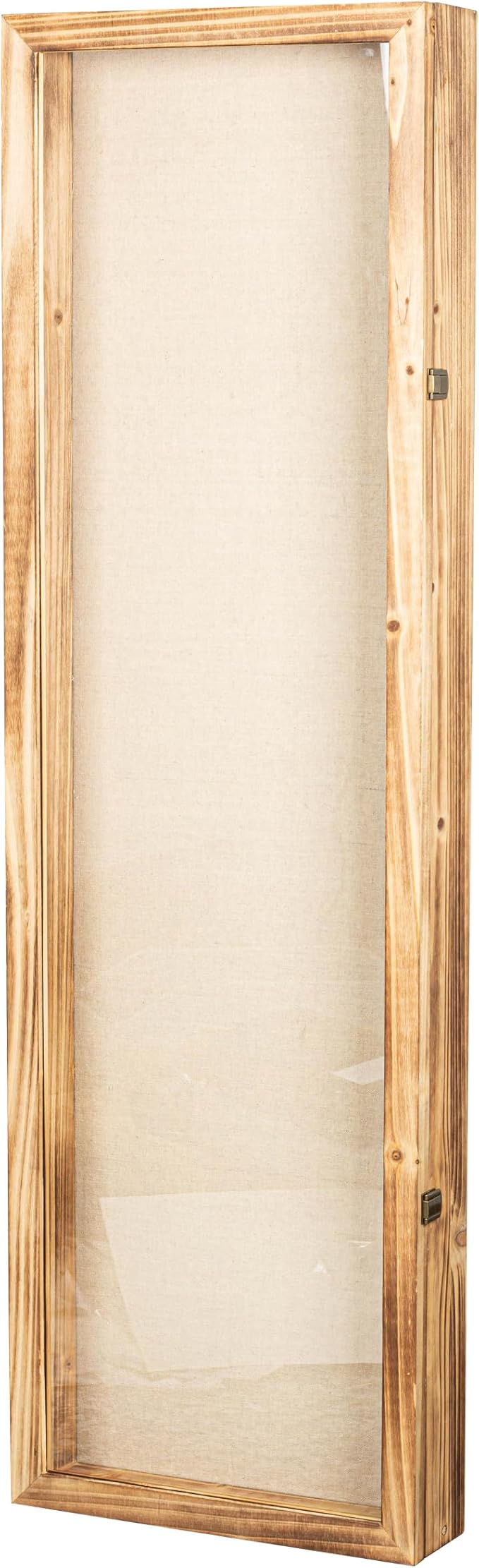 Freezing point Shadow Box Frame 14x47 Flower Shadow Box Pin Display Case Cabinet Picture Frame with Linen Back Memorabilia Awards Medals Badge Bouquet Wedding Memory Box for Keepsakes Long