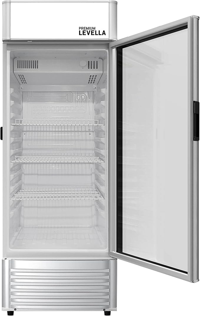 Single Door Beverage Cooler - 6.5 cu ft - Silver by Premium Levella