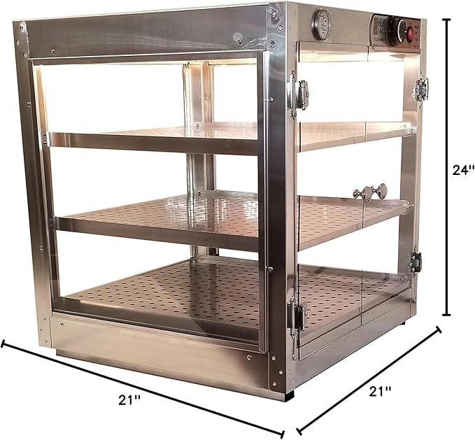 HeatMax Commercial 202024 Countertop Pizza and Food Warmer Display - THE ORIGINAL AND THE BEST -MADE IN USA with service and support, Great for Pizza