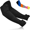 Cut Resistant Arm Sleeves ANSI Level A5, Kitchen Arm Thumb Hole Protectors for Thin Skin & Bruising, for men & women- Industrial Arm Guards for Welding, Glass Handling, Pet Grooming(black)
