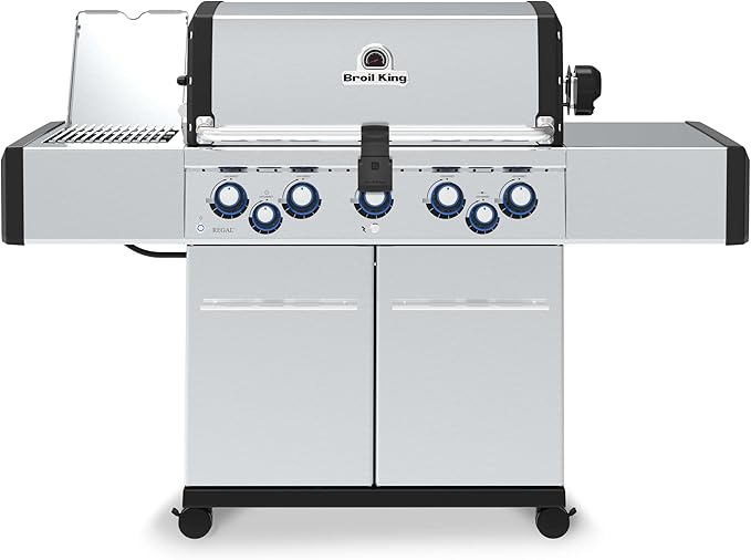 Broil King 958944 Regal S 590 Pro IR Propane Gas Grill, 5-Burner, Stainless Steel