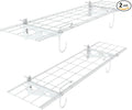 WALMANN 2-Pack Garage Wall Shelves, 1 x 4 ft/12 * 48 inch Wall Mounted Storage Shelves for Garage Heavy Duty Floating Shelf, Holds Up to 220 lbs(White)