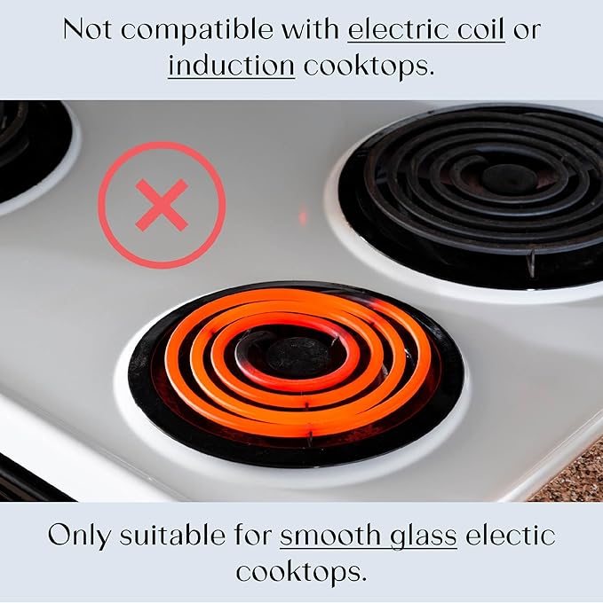 Electric Stove Cover Protector - Can be Used While Cooking - Glass Panel Overlay - Can Withstand over 1400 °F - Kitchen Essential for Cooktop Protection (28" x 19.5")