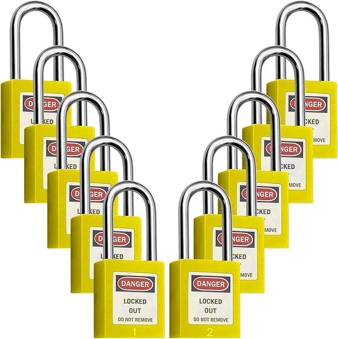 Lockout Tagout Locks, Safety Padlocks, Loto Locks Keyed Differently Lock Out Tag Out Device Plastic