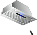 EKON NAB02-42" 900CFM Range Hood Insert, Ducted/Ductless Convertible Built-in Range Hood with Remote/4-Speed Touch Control LCD Display,Adjustable Leds for Over Kitchen Stove