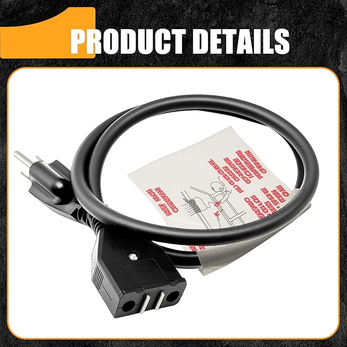 Break-Away Magnet Power Cord 9001150010 Fits For Masterbuilt 10 Liter XL Electric Fryer, Breakaway Safety Deep Fryer Cord Parts & Accessories for Masterbuilt 10L Turkey Fryers MB20012420, MB20010326