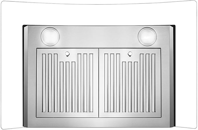 COSMO COS-668WRCS75 30 in. Vista Collection 380 CFM Ducted Wall Mount Range Hood, Touch Controls, LED Lights, Stainless Steel