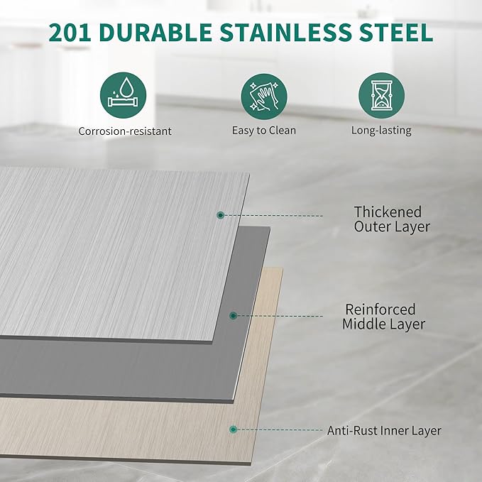 YITAHOME 36" x 24" Stainless Steel Table with Wheels for Prep & Work with Backsplash, NSF Metal Table Prep Table with Undershelf for Home Kitchen Restaurant Garage Warehouse