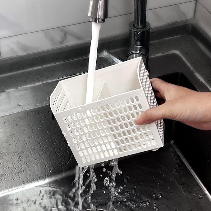 Donxote Chopstick & Straw Dishwasher Basket – Small Utensil Holder for Easy Washing, Drying, and Storage – Dishwasher-Safe Basket for Chopsticks, Straws, and Small Items