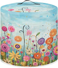 Air Fryer Cover Dust Cover, Easy to Clean Small Appliance Covers for 8 Quart Air Fryer & Pressure Cooker Kitchen Appliance Accessories with Pockets, Colorful Floral
