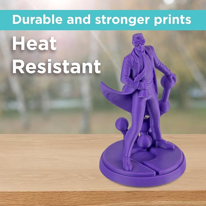 Polymaker ABS Filament 1.75mm Purple, 1kg 3D Printing Filament, PolyLite ABS 3D Printer Filament, Heat Resistant, Strong & Durable, Dimensional Accuracy +/- 0.03mm