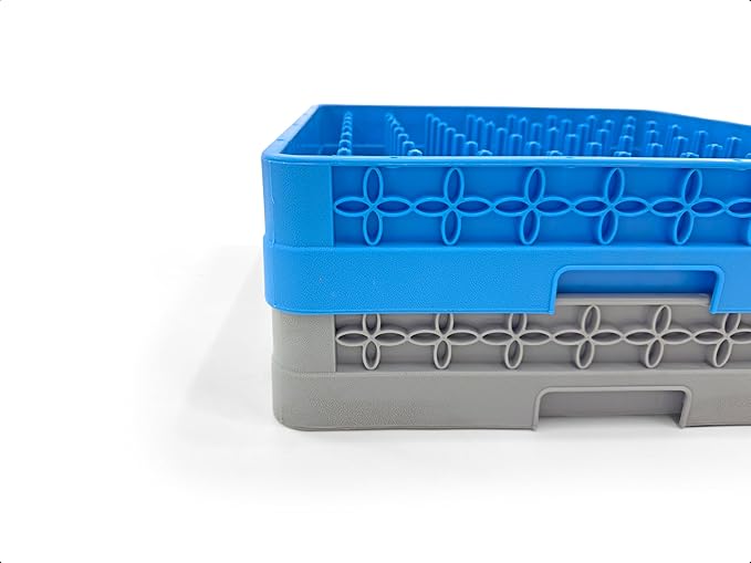 Peg Plate Rack for Commercial Dishwasher | Full Size Tray Rack | Polypropylene | Blue