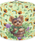 Green Hat Rainbow Gold Coin Print Kitchen Appliance Cover, St. Patrick's Day Theme, 3 Quart, Polyester, Not Water Resistant