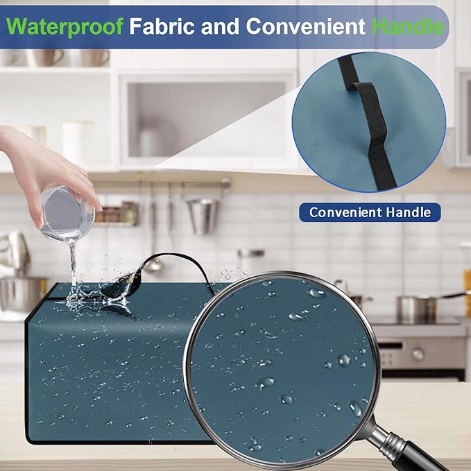 Toaster Cover Waterproof Heat-Resistant Dustproof Protective Case Heavy Duty Cover for Mueller UltraToast Toaster 4 Slice MT-110ss/Elite Gourmet ECT-3100 Long Slot 4 Slice
