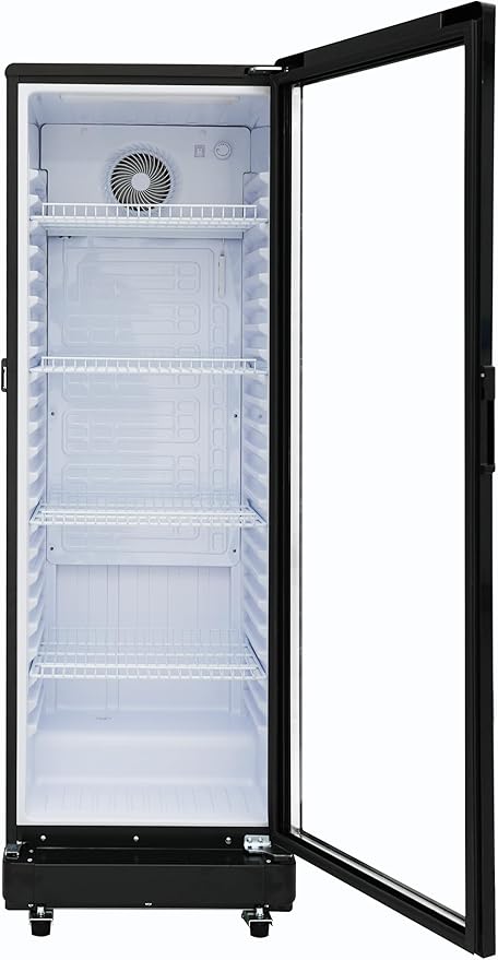 PremiumLevella Glass Door Display Refrigerator 8.5 cu ft Commercial Beverage Cooler Merchandiser