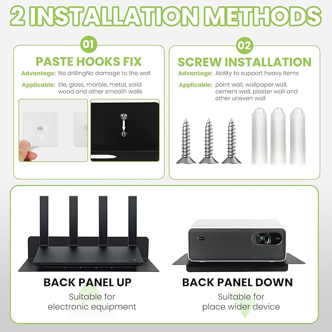 Steel Floating Shelves for Wall,Small Wall Shelf，Suitable for Bedroom, Living Room, Bathroom, Kitchen, Office (Black, 9.06x6.89 in)