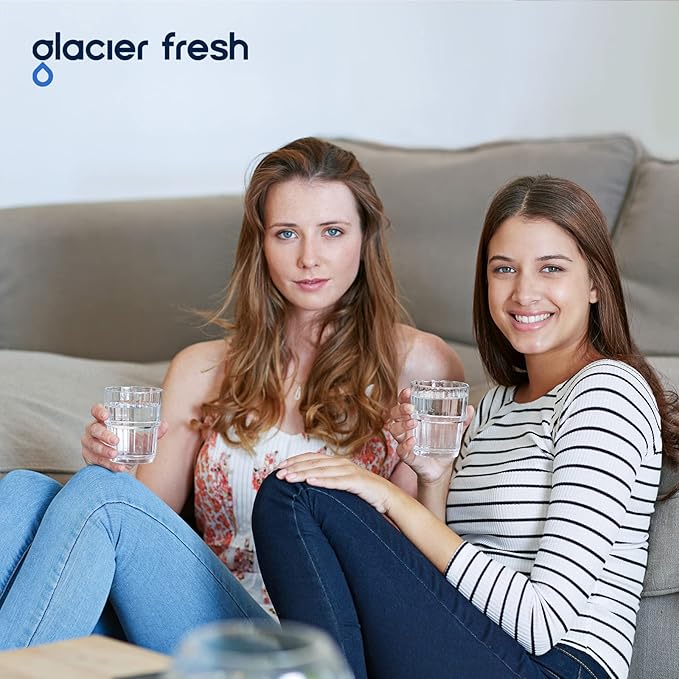 GLACIER FRESH Replacement for RPWFE, RPWF (Built-in CHIP) Refrigerator Water Filter, Compatible with GFE28GYNFS, GFE28GELDS, PFE28KELDS, PFE28KYNFS, GFD28GELDS, PWE23KELDS, PWE23KMKES, 3 Pack