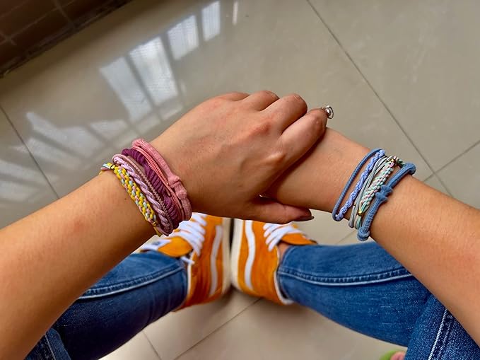 YONOY Boho Hair Tie Bracelets for Women, 20 Pcs 5 Styles Hair Elastics for Thin and Thick Hair/Pony Tails - No Damage