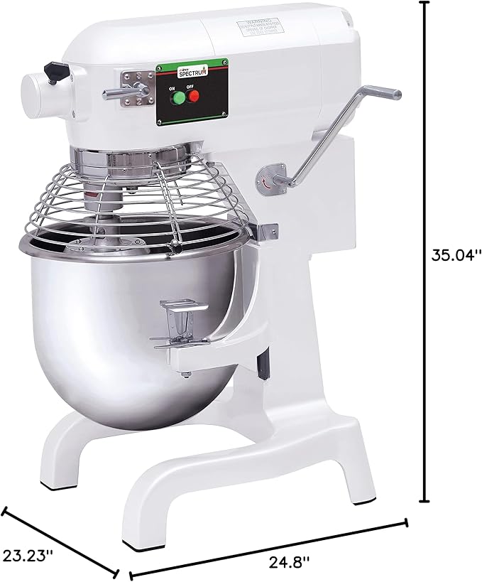Winco Commercial-Grade Planetary Mixer with Hub, 20 Liter