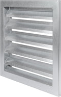 Repa Market 12" x 12" Inch Heavy Duty Galvanized Steel Exhaust Vent - Air Intake Wall Louvered Vent Grille - Outdoor/Indoor HVAC Vent Register - HVAC Crawl Space Durable Air Gable Vent