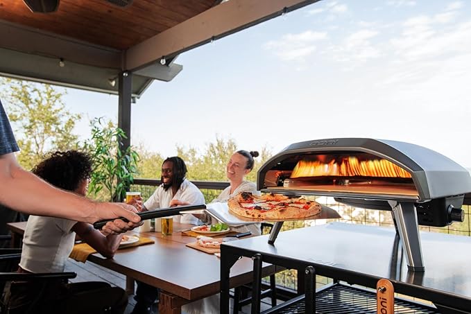 Ooni Koda 16 Gas Pizza Oven - Essentials Pizza Oven Bundle - Includes 14" Perforated Pizza Peel