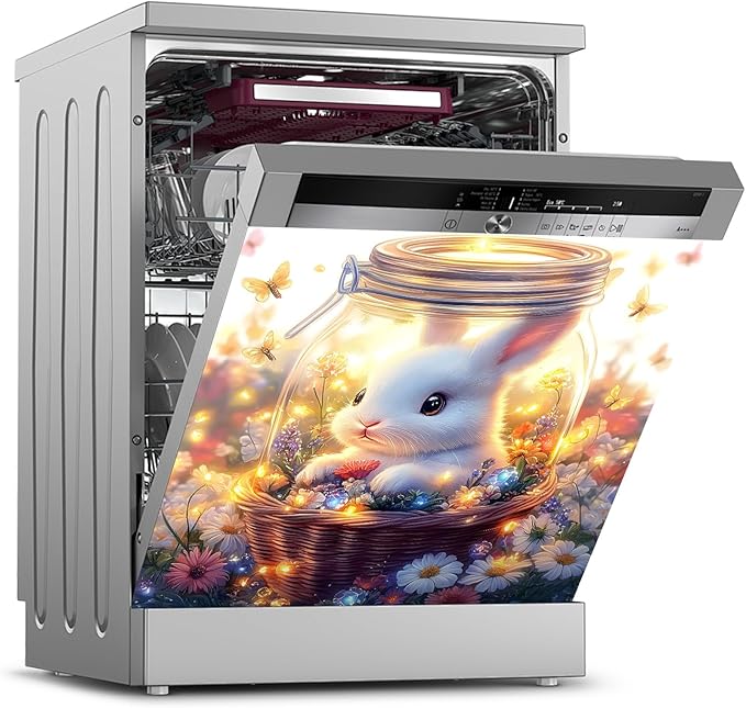 Dishwasher Magnet Sticker Cover Panel Decal Refrigerator Magnetic Sticker Decorative for Kitchen Decoration,Fridge Door Cover, Appliances Stickers 23"x26"