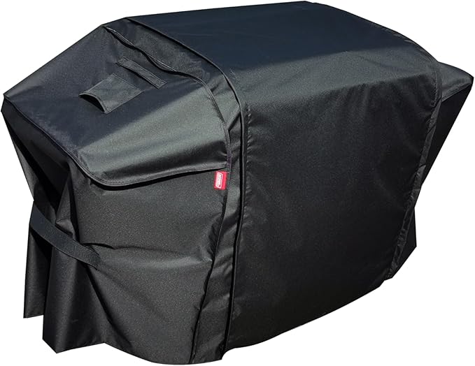 Extension Griddle Cover for All 28"&36“ with Foldble Shelf Models,Waterproof 300D*300D Dyed Polyester with TPU Coating; Flat Top Gas Grill Cover, Black；