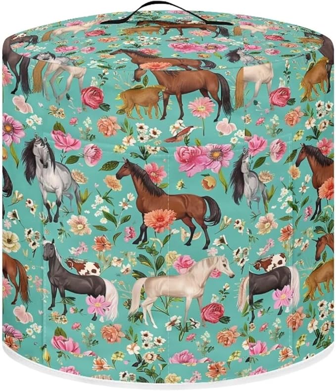 Flashideas Shredded Horse Pressure Cooker Cover, Kitchen Appliance Dust Cover, Rice Cooker Protective Cover with Pocket, Suitable for Air Fryer Cover, Toaster Cover, Oven Cover