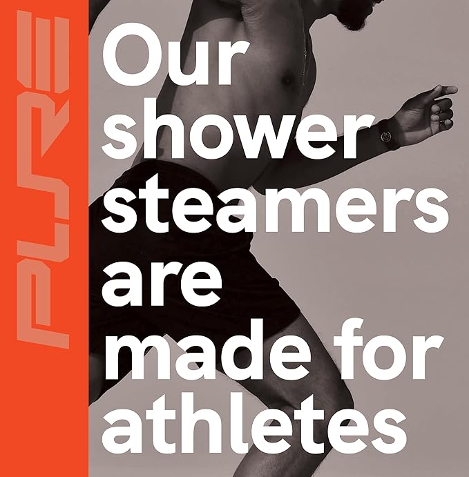 Sport Shower Steamers - Made in USA with Natural Lavender Essential Oil, Aromatherapy, Stress and Sinus Relief, Muscle Recovery for Athletes, Best Birthday and Valentines Day Gifts for Runners