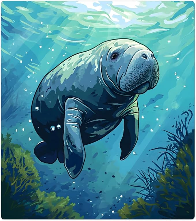 Dishwasher Magnet Cover for The Front Ocean Manatee Dishwasher Door Cover Panel Decals Magnetic Refrigerator Cover for Kitchen Farmhouse Home Decor A-077