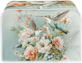 Hummingbird Flower Print 2 Slice Toaster Cover Appliance Dust-proof Bread Maker Cover Kitchen Accessories Decor