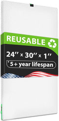 Reair 24x30x1 Air filter, Washable and Reusable Air Filter 24x30x1 for AC HVAC Furnace, MERV 8 Air Filters Machine Washable & Dryer Friendly, AC Furnace Air Filter