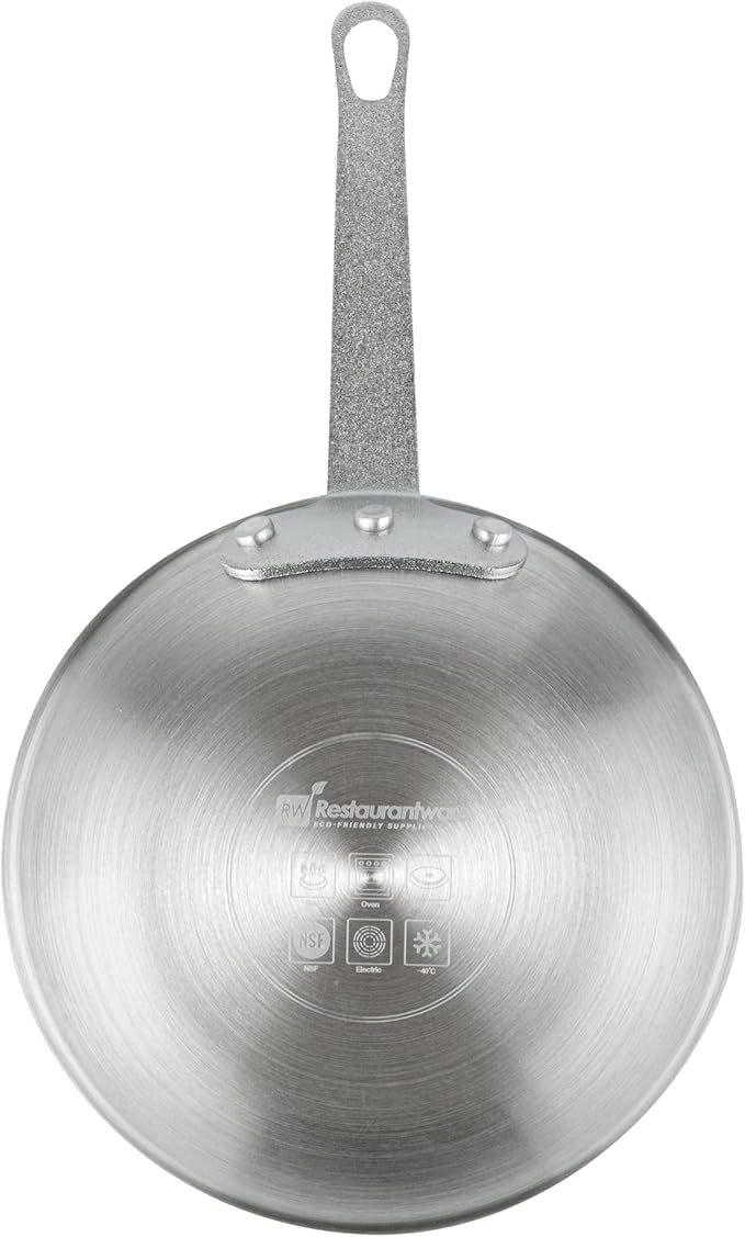 Restaurantware-Met Lux 7 Inch Fry Pan, 1 No-Stick Frying Pan - Induction-Ready, Triple-Riveted, Black Aluminum Cooking Skillet, Durable, For Searing, Sautéing, And Browning Food