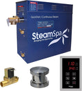 STEAMSPA 6kW Steam Sauna Generator Sentry Series 240V Steam Generator with Touch Screen, Steamhead, Built-in Steam Shower Auto Drain, ACU Quickstart Steam Bath Generator (Brushed Nickel)