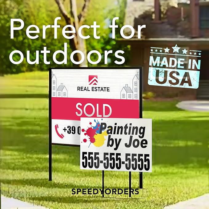 Custom Metal Business Signs, Personalized Aluminum, Customized Safety - Waterproof Outdoor, White Aluminum (Green & White, 24x18 In)