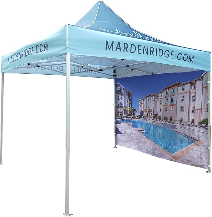 Custom Canopy Tent 10x10 with Logo, Custom Pop up Tent for Trade Show, Customized Canopy with Personalized Logo for Advertising Event, Farmer Market, Business Branding