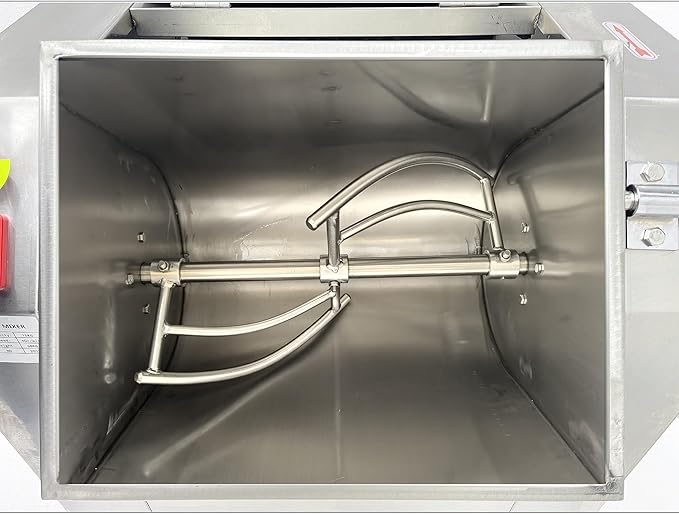 75KG Commercial Dough Mixer Machine, 220V 4KW Stainless Steel Electric Flour Kneading Mixing Machine, Vegetable Meat Blender, 90° Tilt Bowl, for Kitchen and Restaurant