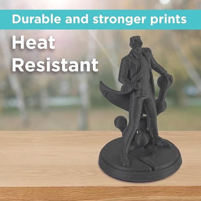 Polymaker Glitter ABS Filament 1.75mm, Galaxy Dark Gray 3D Printer Filament 1.75mm Heat Resistant 1kg - Twinkling ABS 3D Printing Filament, Strong & Durable, Dimensional Accuracy +/- 0.03mm