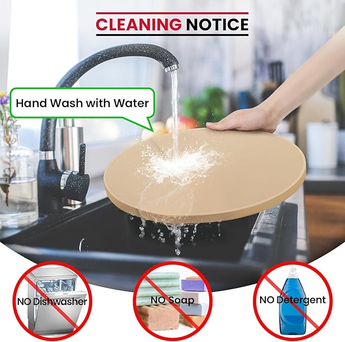 Unicook 14 Inch Round Pizza Stone, Heavy Duty Cordierite Baking Stone for Oven and Grill, Thermal Shock Resistant, Ideal for Baking Crispy Crust Pizzas, Bread, Pies and More, Includes Dough Scraper