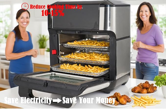 3-Pack Cooking Crisper Trays: Mesh Stainless Steel Replacement Trays Fit Instant Pot Air Fryer Oven 10QT - Max Airflow - BPA-Free - Teflon-Free - 2026