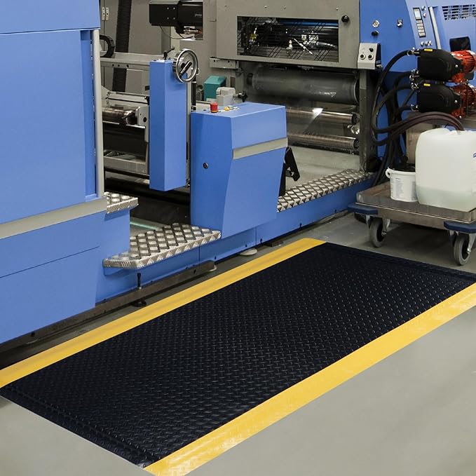 Anti Fatigue Mats Industrial 2' x 6' 15/16" Thick Ergonomic Standing Mat Commercial Kitchen Mat Heavy Duty Diamond Plate Cushioned Shop Floor Mats Helps Relieve Back and Leg Soreness