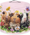 Cute Guinea Pig Pressure Cooker Cover Kitchen Appliance Dust Cover with Pockets and Top Handle, Black, Polyester Blend, Waterproof