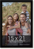 wallsthatspeak 15x21 Black Picture Frame for Puzzles Posters Photos or Artwork