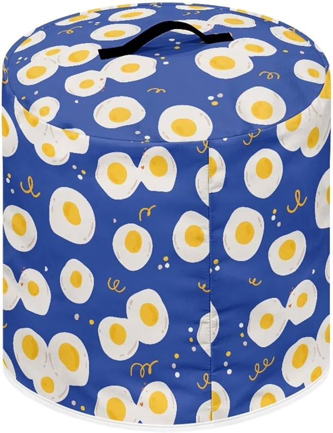 TODIYADDU Blue Egg Pressure Cooker Cover with Pocket Novelty Air Fryer Cover Dust Cover Insulated Kitchen Appliance Cover Protector for Pressure Cooker Instant Pots Accessories Presents