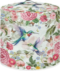 Flashideas Flowers Hummingbirds Dust Cover with Pocket for Instant Pot, Rice Cooker and Air Fryer, Round Pressure Cover Dust-Proof Stain Resistant Electric Appliance Cover Easy to Clean