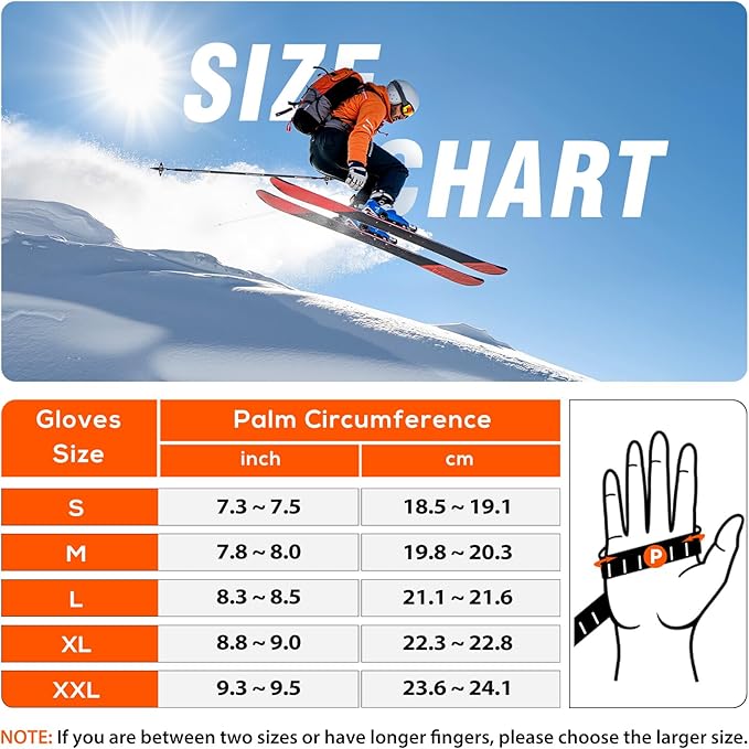Heated Gloves for Men Women 7.4V Battery 22.2Wh Rechargeable Touchscreen Waterproof Electric Heated Gloves for Winter Outdoor Work Skiing Hiking Camping Ice Hockey