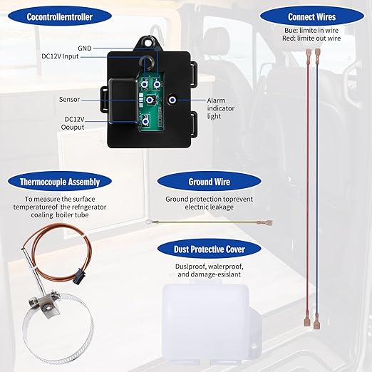 𝟲𝟯𝟳𝟯𝟲𝟬 Temp Monitor Control Kit - Upgraded Temperature Sensor for Norcold RV Refrigerator (Compatible with 2118,1200,1201,1210,1211 Series), Replaces #634677/637360/634678