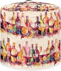Pressure Cooker Cover Dust-Proof Kitchen Appliance Cover Air Fryer Cover for 3 Quart Instant Pot, with Handle and Pockets Keep Kitchen Appliance Clean Home Decor, Wine Painting